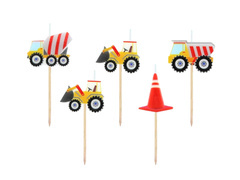 Świeczki pikery Budowa - 5 szt.