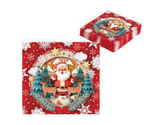 Serwetki bożonarodzeniowe Święty Mikołaj - 33 cm - 20 szt.