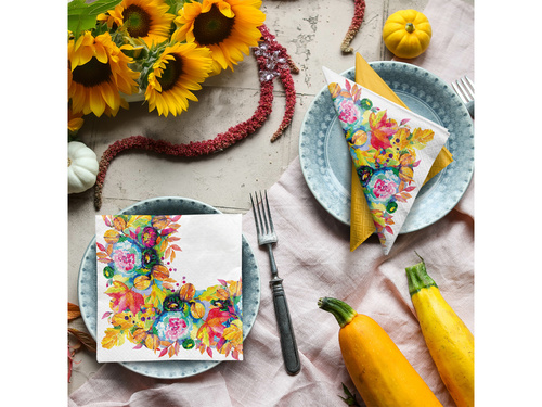 Serwetki Jesienna Kompozycja - 33 cm - 20 szt.