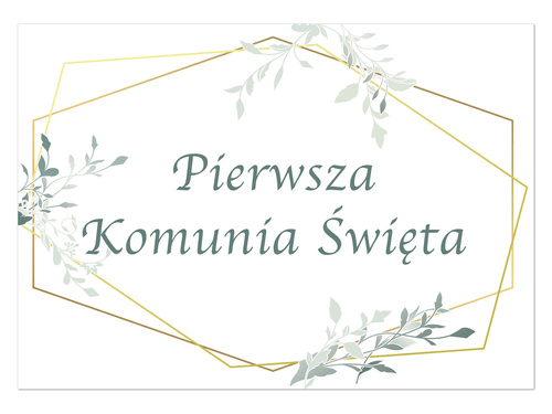 Plakat komunijny - I Komunia Święta - 68x48 cm