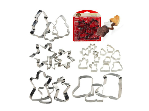 Foremki wyciskane do ciastek na Boże Narodzenie - 4 szt.