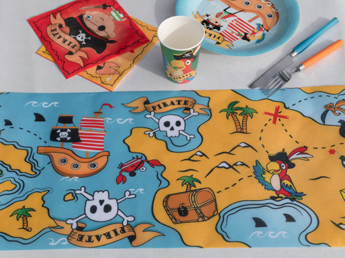 Bieżnik Piraci - 30 cm x 5 m - 1 szt.