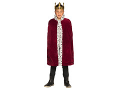 Kostium Peleryna króla bordowa dla dziecka