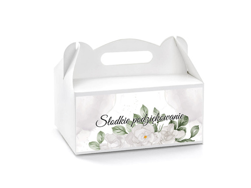 Pudełka na ciasto z kwiatami - 6 szt.