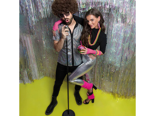 Ocieplacze na nogi różowe neonowe - 40 cm