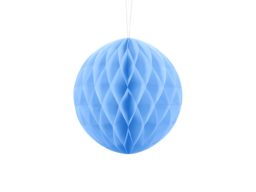 Dekoracja wisząca kula jasnobłękitna - 20 cm - 1 szt.