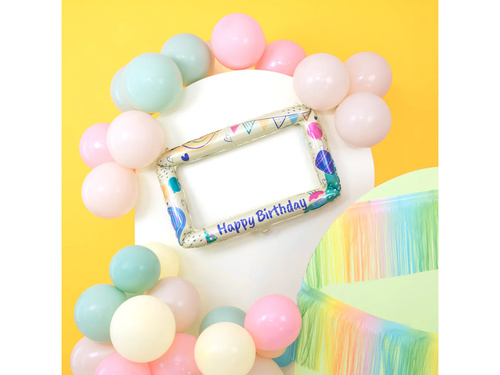 Kurtyna - zasłona pastelowa tęczowa - 30 cm x 300 cm