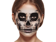Samoprzylepne naklejki na twarz Szkielet