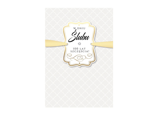 Kartka prezentowa na ślub z kopertą - 1 szt.
