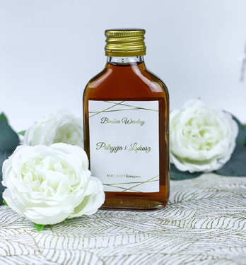 Personalizowane podziękowania dla gości - szklane buteleczki - 6 kpl.