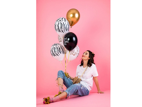 Balony lateksowe pastelowe Zebra - 30 cm - 50 szt.