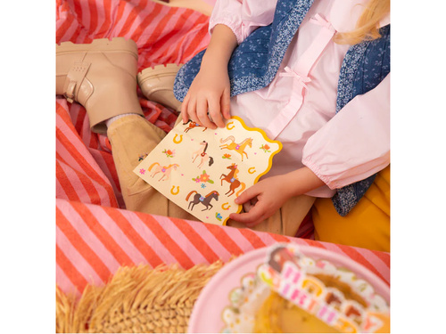 Serwetki urodzinowe Koniki - 33 cm - 10 szt.