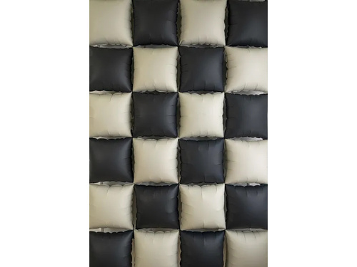 Balony foliowe Kwadraty czarno-beżowe - 35 x 35 cm - 4 szt.