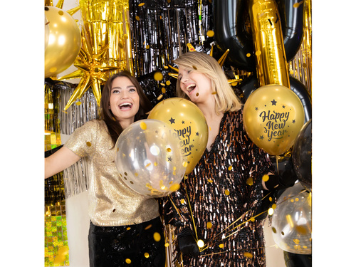 Balony lateksowe Happy New Year - 30 cm - 8 szt.