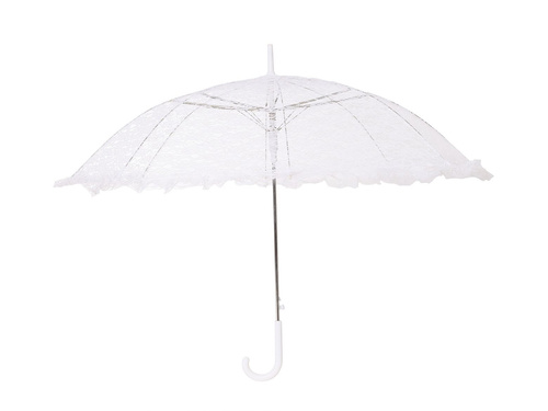 Parasol biały koronkowy - 60 x 70 cm - 1 szt.