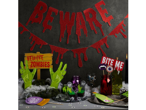 Dekoracja zewnętrzna Zombie - 30cm x 25cm - 1 szt.
