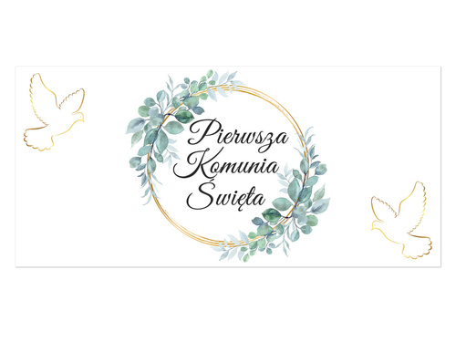 Plakat komunijny - I Komunia Święta - 70x33 cm