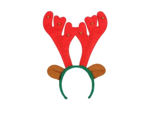 Opaska Rogi renifera z dzwoneczkami - 1 szt.