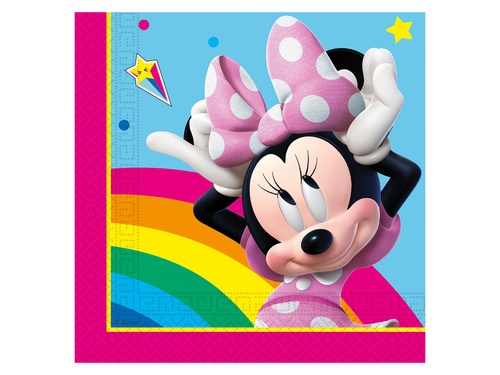 Serwetki urodzinowe Myszka Minnie - 33 cm - 20 szt.