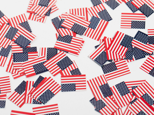 Konfetti z flagą USA - 150 szt.