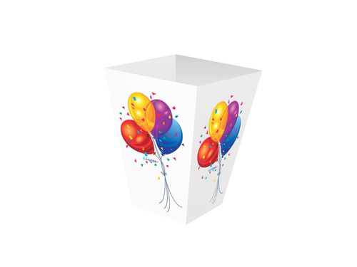 Pudełka na popcorn Baloniki - 6 szt.