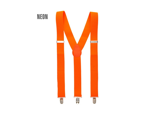 Neonowe pomarańczowe szelki disco