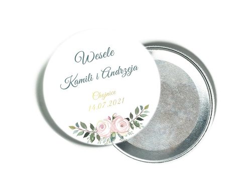 Personalizowane podziękowanie z magnesem na Wesele - 12 szt.