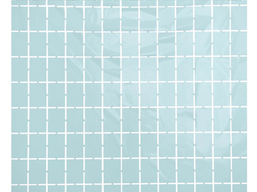 Kurtyna Kwadraty jasnoniebieska pastelowa - 100 x 200 cm