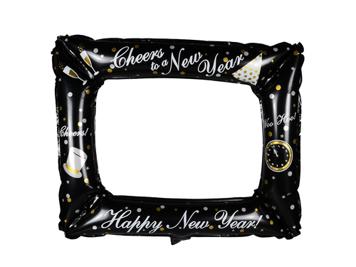 Balon foliowy Fotoramka sylwestrowa - 40 x 49 cm -1 szt.