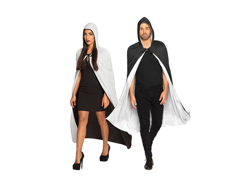 Peleryna Twilight czarno-biała dwustronna