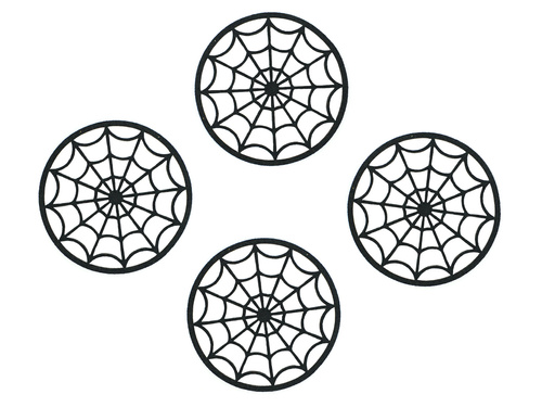 Podstawka pod kubek - Pajęczyna - 10 cm - 4 szt.