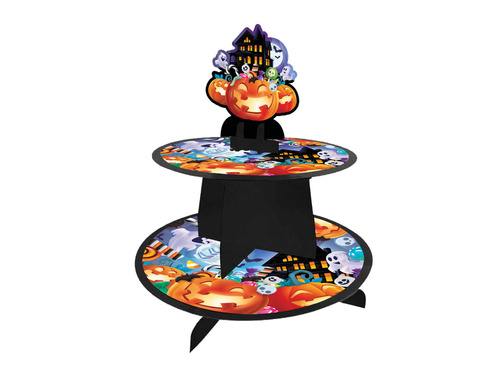 Stojak patera na słodycze Wesołe Halloween - 1 szt.