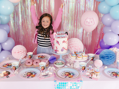 Serwetki urodzinowe Koci domek Gabi - 33 cm - 20 szt.