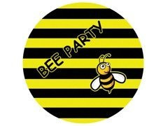 Dekoracyjny opłatek tortowy Pszczółka - 20 cm