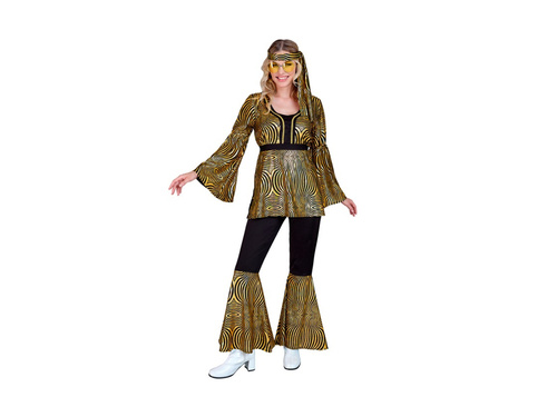 Strój disco lata 70-te - złote fale