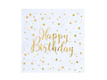 Serwetki urodzinowe Happy Birthday - 25 cm - 20 szt.