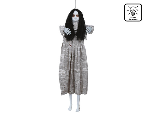 Dekoracja wisząca Straszna Lalka - 120 cm - 1 szt.