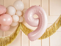Balon foliowy jasnoróżowy cyfra 9 - 72 cm - 1 szt.