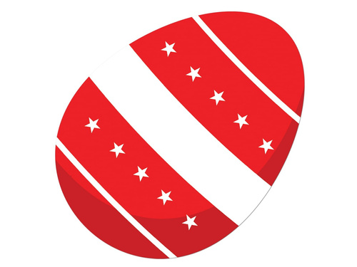 Girlanda Pisanki ze wzorkami na Wielkanoc - 5 m