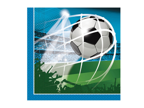 Serwetki urodzinowe Piłka Nożna - 33 cm - 20 szt.