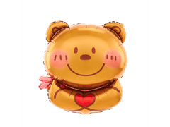 Balon foliowy Miś z serduszkiem - 58x75 cm - 1 szt.