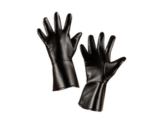 Czarne rękawiczki Character ze skóropodobnego materiału - dla dzieci