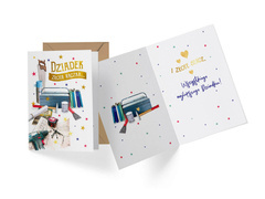 Kartka z kopertą na Dzień Dziadka - 1 szt.