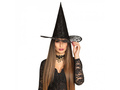 Kapelusz czarownicy czarny na Halloween - 1 szt.