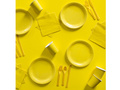 Sztućce plastikowe żółte - 24 szt.