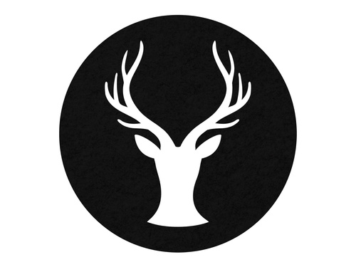 Podstawka pod kubek - Renifer - 10 cm - 4 szt.