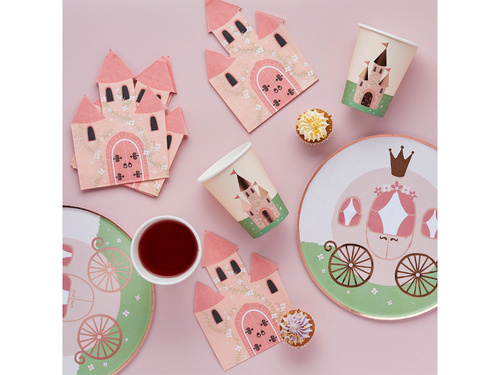 Talerzyki papierowe urodzinowe Karoca - 23 cm - 8 szt.