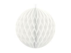 Dekoracja wisząca kula biała - 40 cm - 1 szt.