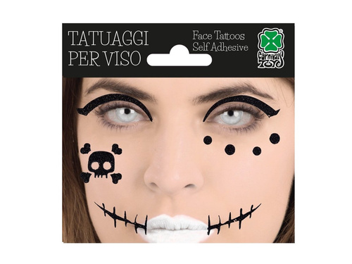 Naklejki na twarz Kościotrup