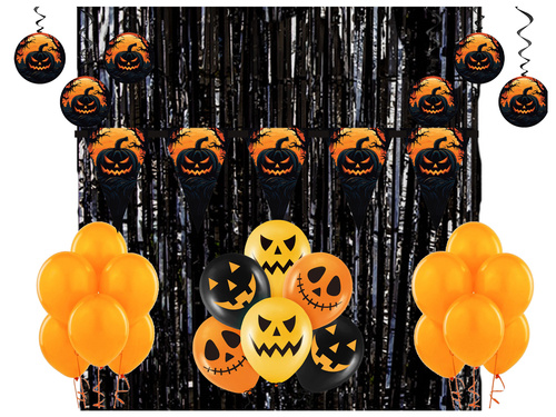 Zestaw Mroczna Dynia - 64 elementów